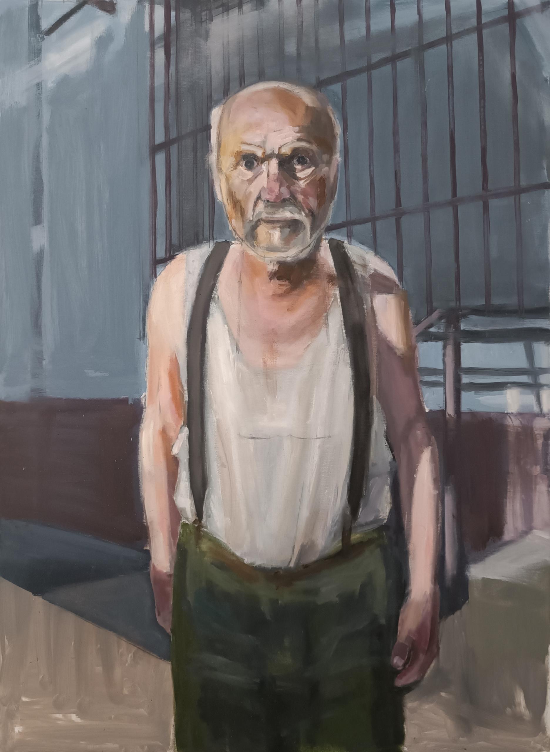 Antonio frontal. Óleo sobre lienzo 100x73 cm. 2026